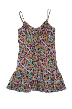 Parker - Multicolor Floral Silk Spaghetti Strap Dress Sz XS
