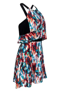 Parker - Multicolored Marbled Dress w/ Ruffles Sz M