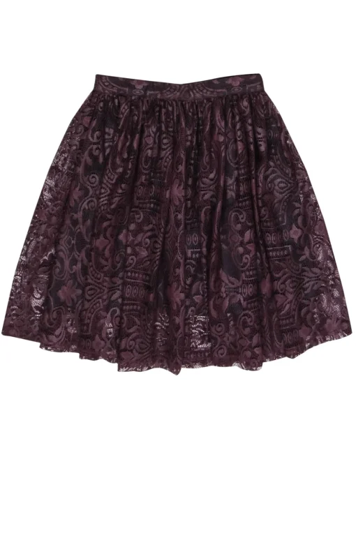 Parker – Purple Lace A-Line Skirt Sz 4
