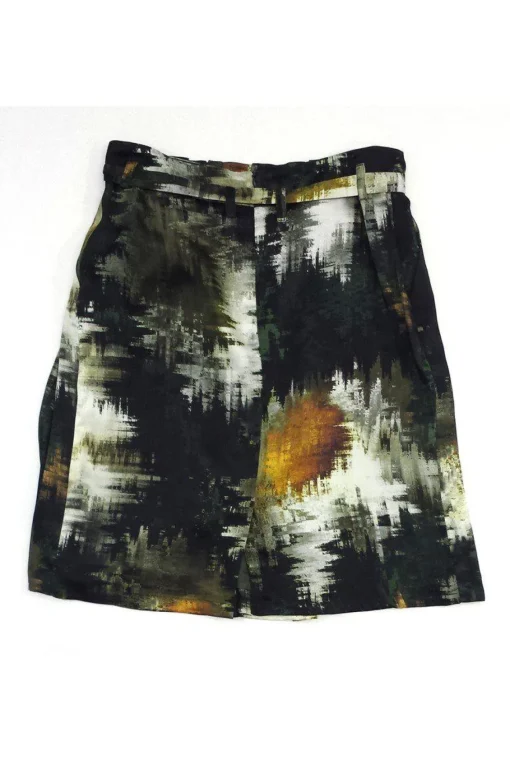Pauw - Green & Black Print Skirt Sz 4