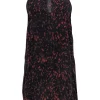 3.1 Phillip Lim - Black & Orange Sleeveless Silk Shift Dress w/ Keyhole Cutout Sz 4