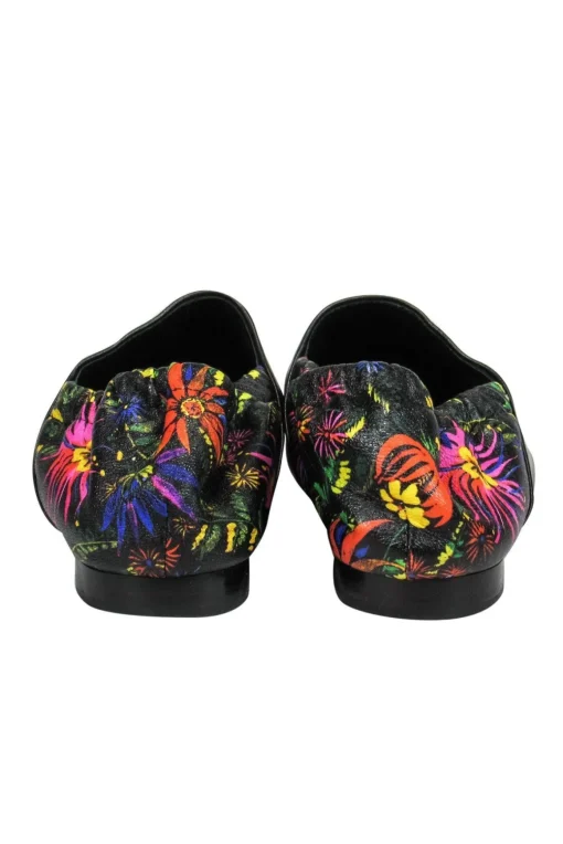 3.1 Phillip Lim - Black Floral Print Flats Sz 5