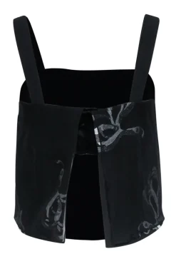 3.1 Phillip Lim - Black Sleeveless Crop Blouse Sz 2