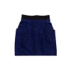 3.1 Phillip Lim - Cobalt Blue & Black Cheetah Print Skirt Sz 4