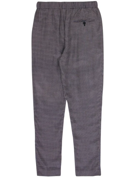 3.1 Phillip Lim - Navy Grid Printed Taper Leg Pants Sz 0
