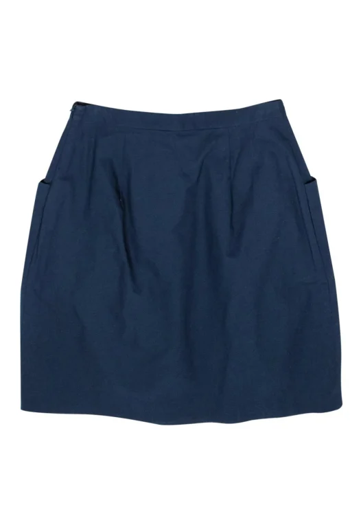 3.1 Phillip Lim - Navy Miniskirt w/ Hook Accents Sz 4