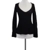 Piazza Sempione - Chocolate Brown V-Neck Knit Sweater Sz S