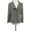 Piazza Sempione - Cream & Black Houndstooth Wool Jacket Sz 8