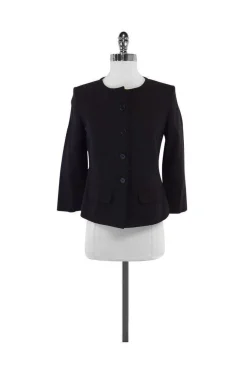 Piazza Sempione - Dark Brown Cotton Jacket Sz 4