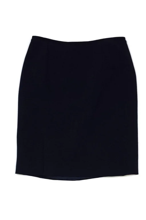 Piazza Sempione - Navy Gathered Skirt Sz 10