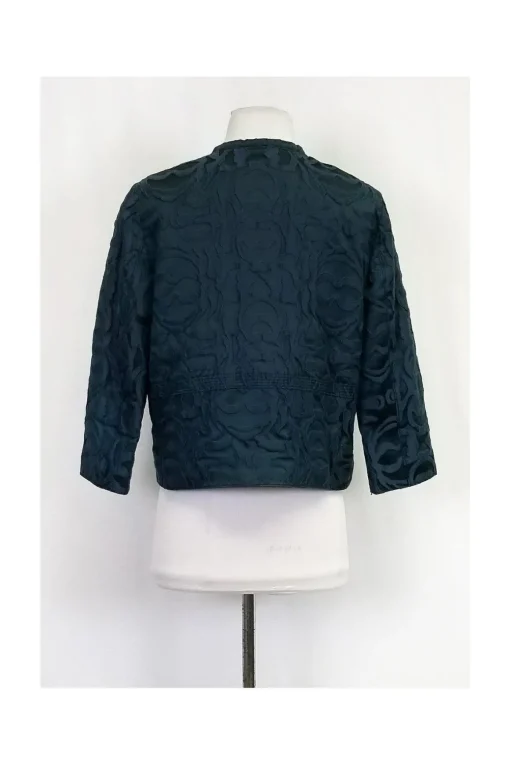Piazza Sempione - Teal & Blue Brocade Jacket Sz 6