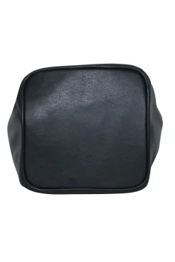 Pierre Balmain - Black Leather Mini Drawstring Bucket Handbag