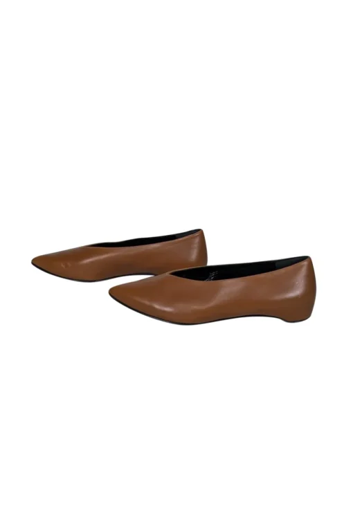 Pierre Hardy - Tan Leather Pointed Toe Flats Sz 11