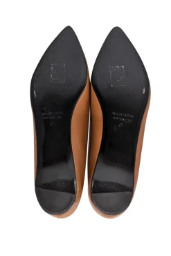 Pierre Hardy - Tan Leather Pointed Toe Flats Sz 11
