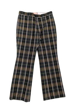 Plan C - Green Plaid Straight Leg Dress Pants Sz 8