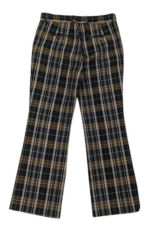 Plan C - Green Plaid Straight Leg Dress Pants Sz 8