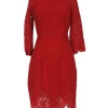 Plenty by Tracy Reese - Red Embroidered Dress Sz 0
