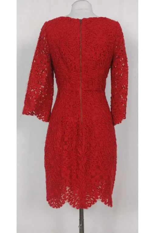 Plenty by Tracy Reese - Red Embroidered Dress Sz 0