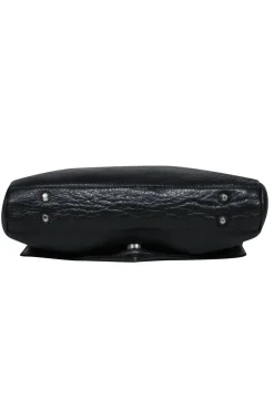 Posse - Black Envelope Crossbody Purse w/ Chain Shoulder Strap