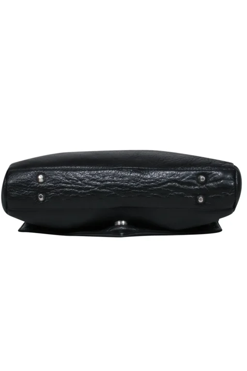 Posse - Black Envelope Crossbody Purse w/ Chain Shoulder Strap