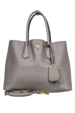 Prada - Beige Saffiano Leather Large Tote Bag