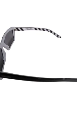 Prada - Black & White Rectangle Frame Sunglasses