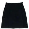 Prada - Black Nylon Wrap Above The Knee Skirt Sz 8