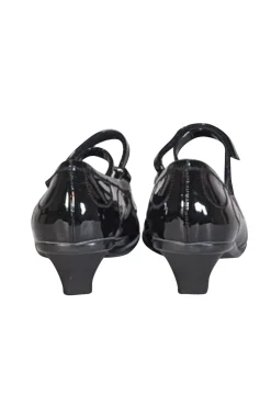 Prada - Black Patent Leather Strappy Mary Jane Pumps Sz 7.5