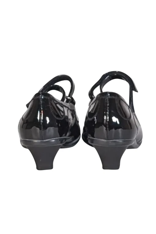 Prada - Black Patent Leather Strappy Mary Jane Pumps Sz 7.5
