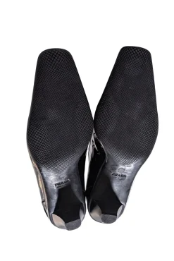 Prada - Black Patent Leather Strappy Mary Jane Pumps Sz 7.5