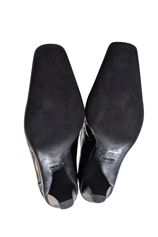 Prada - Black Patent Leather Strappy Mary Jane Pumps Sz 7.5