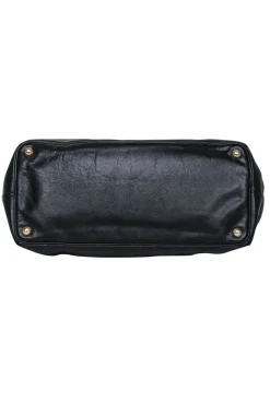 Prada - Black Saffiano Leater Largo Tote Bag