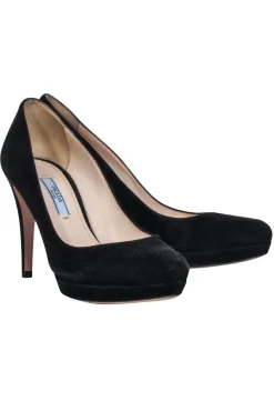 Prada - Black Suede basic Pumps Sz 6