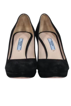 Prada - Black Suede basic Pumps Sz 6