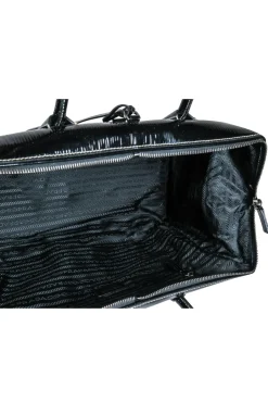 Prada - Black Textured Leather Bag