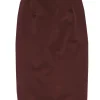 Prada - Brown Stretch Mid Length Skirt Sz 4