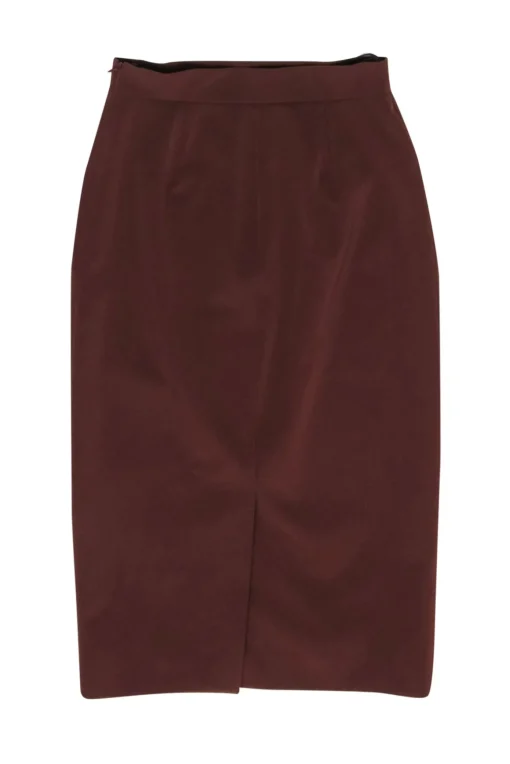 Prada - Brown Stretch Mid Length Skirt Sz 4