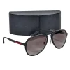 Prada - Matte Black Aviator Sunglasses