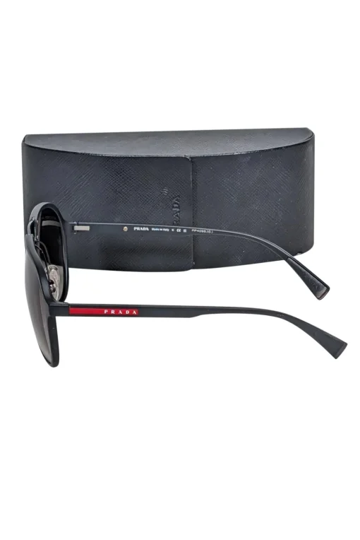 Prada - Matte Black Aviator Sunglasses
