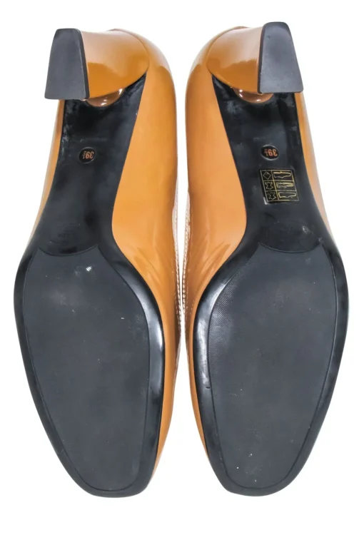 Prada - Tan Patent Leather Basic Pumps Sz 9.5