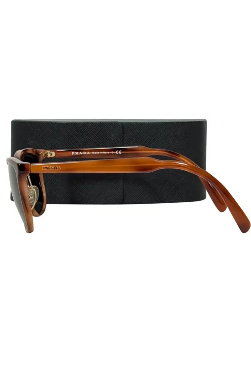 Prada - Tan Tortoise Round Sunglasses