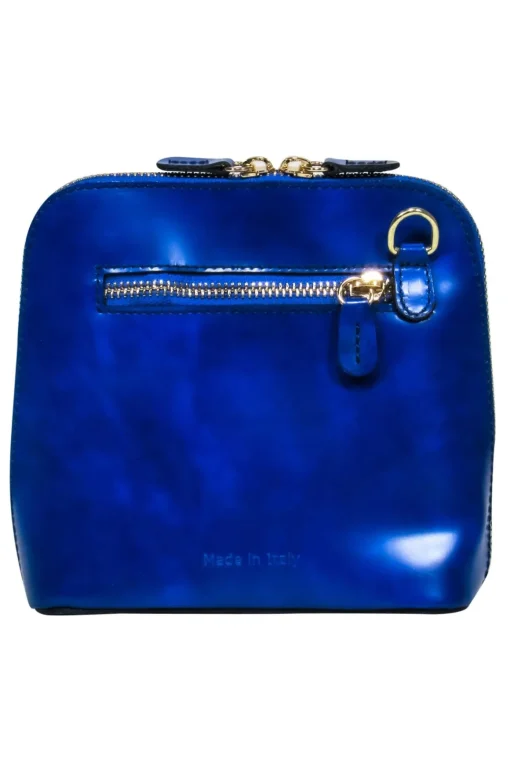 Pratesi - Cobalt Blue Leather Crossbody w/ Logo
