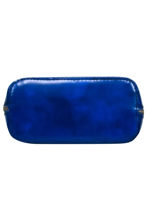 Pratesi - Cobalt Blue Leather Crossbody w/ Logo