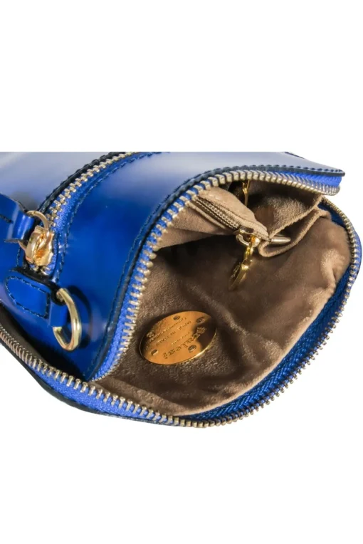 Pratesi - Cobalt Blue Leather Crossbody w/ Logo