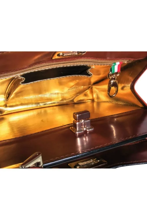 Pratesi Firenze - Tan Leather Structured Satchel