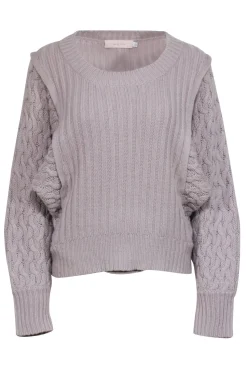 Preen Line - Dark Beige Cable Knit Sleeve Sweater Sz S