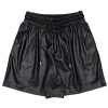 Proenza Schouler - Black Faux Leather Shorts Sz S