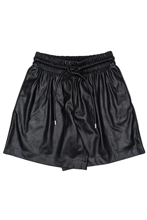 Proenza Schouler - Black Faux Leather Shorts Sz S