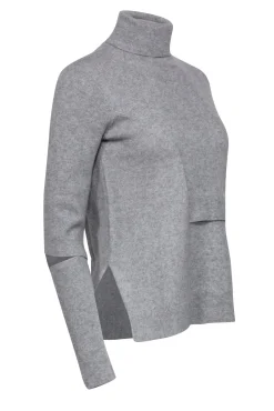 Proenza Schouler - Grey Wool & Cashmere Blend Turtleneck Sweater Sz S