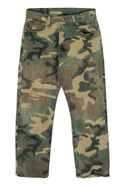 R13 - Camo Print Distressed Skinny Jeans Sz 26